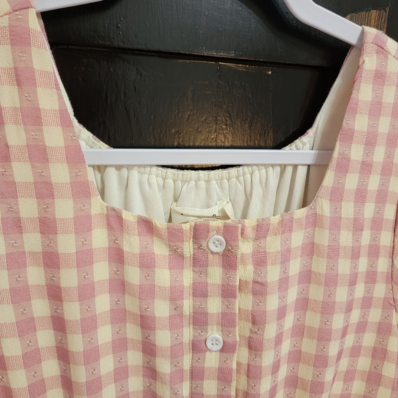 Cottagecore Pink Gingham Dress - Picture 3 of 10